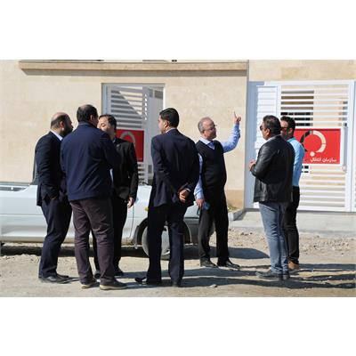 بازدید مدیرعامل شرکت عملیات غیر صنعتی از پروژه پایگاه انتقال خون و نورپردازی استادیوم ورزشی بندرماهشهر  2