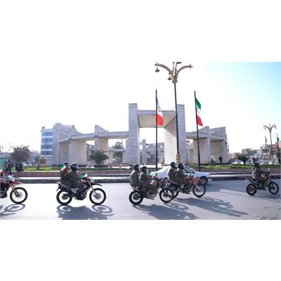 برگزاری مراسم نمادین استقبال از ورود حضرت امام خمینی (ره) در فرودگاه بندرماهشهر 5