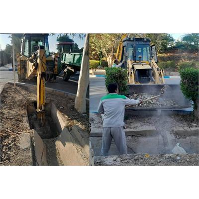 اقدامات پیشگیرانه مدیریت شهرک بعثت و اداره مستغلات جهت بارندگی های پیش‌رو 2