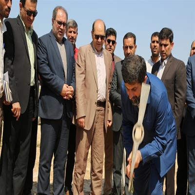 کلنگ زنی با حضور استاندار خوزستان اردیبهشت 98 3