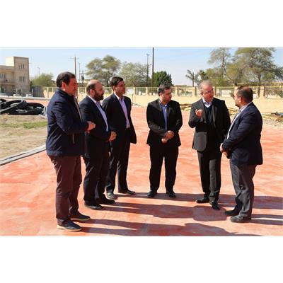 بازدید مدیرعامل شرکت عملیات غیر صنعتی از پروژه پایگاه انتقال خون و نورپردازی استادیوم ورزشی بندرماهشهر  6