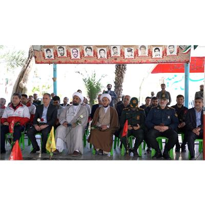 برگزاری مراسم نمادین استقبال از ورود حضرت امام خمینی (ره) در فرودگاه بندرماهشهر 3