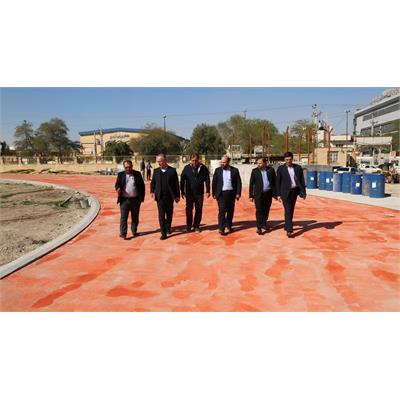 بازدید مدیرعامل شرکت عملیات غیر صنعتی از پروژه پایگاه انتقال خون و نورپردازی استادیوم ورزشی بندرماهشهر  3