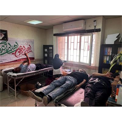 استقرار اکیپ سیار انتقال خون در واحد HSE شرکت عملیات غیرصنعتی ماهشهر 1