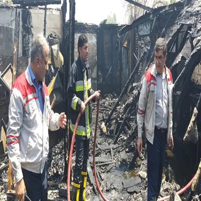 آتش سوزی منزل مسکونی شهرک بعثت 5