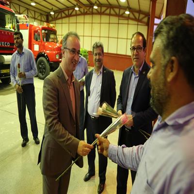 دیدار مدیرعامل با آتش نشانان 9