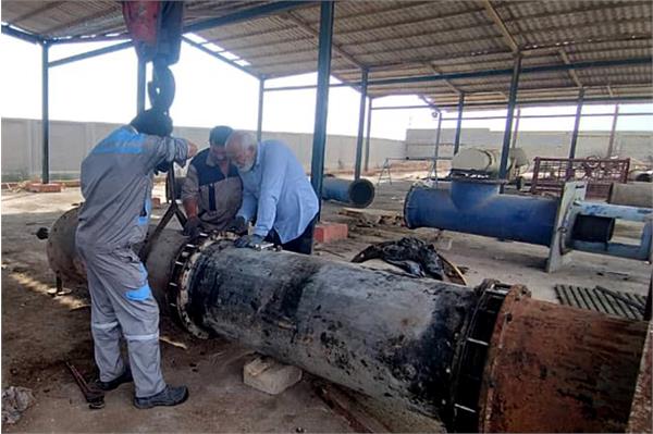 اقدامات پیشگیرانه مدیریت شهرک بعثت و اداره مستغلات جهت بارندگی‌های پیش‌رو