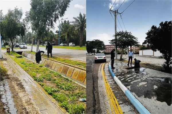 اقدامات مؤثر شرکت عملیات غیرصنعتی ماهشهر با وجود افزایش ۶۵ درصدی بارش‌ها