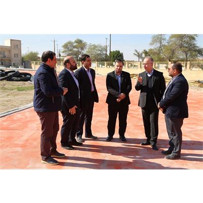 بازدید مدیرعامل شرکت عملیات غیر صنعتی از پروژه پایگاه انتقال خون و نورپردازی استادیوم ورزشی بندرماهشهر  5