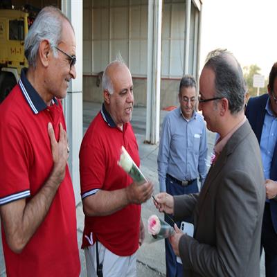 دیدار مدیرعامل با آتش نشانان 1