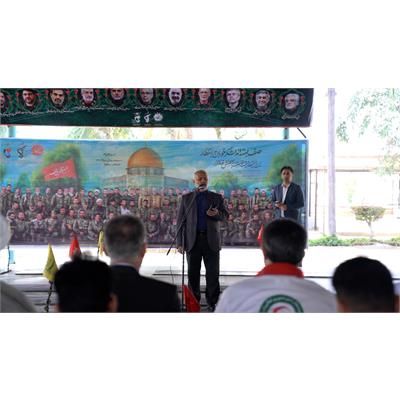 برگزاری مراسم نمادین استقبال از ورود حضرت امام خمینی (ره) در فرودگاه بندرماهشهر 4