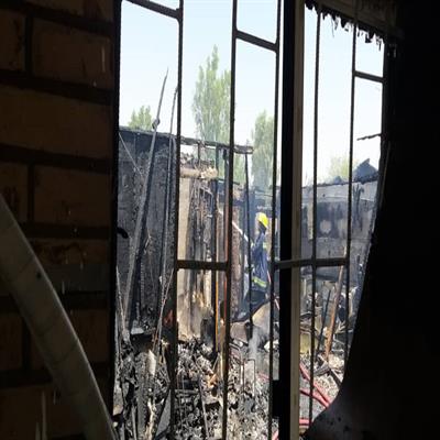 آتش سوزی منزل مسکونی شهرک بعثت 1